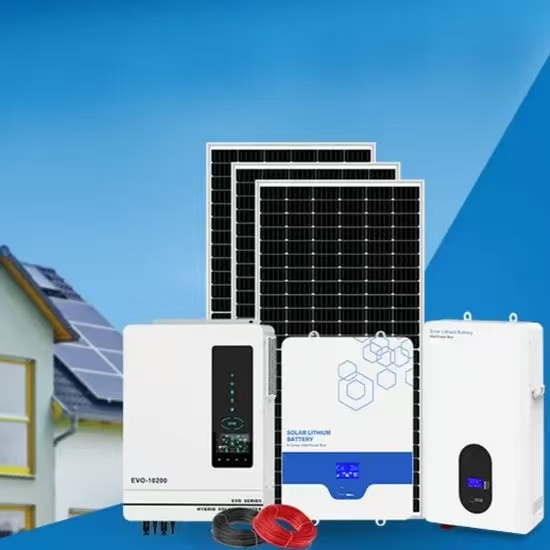 Complete solar panel, inverter and battery system